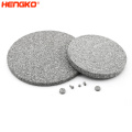 Hengko Mustré de haute qualité de haute qualité Poret Porous SS 316L Filtre d&#39;alcool en acier inoxydable Disc Corrosion Resistance PEM Filtre